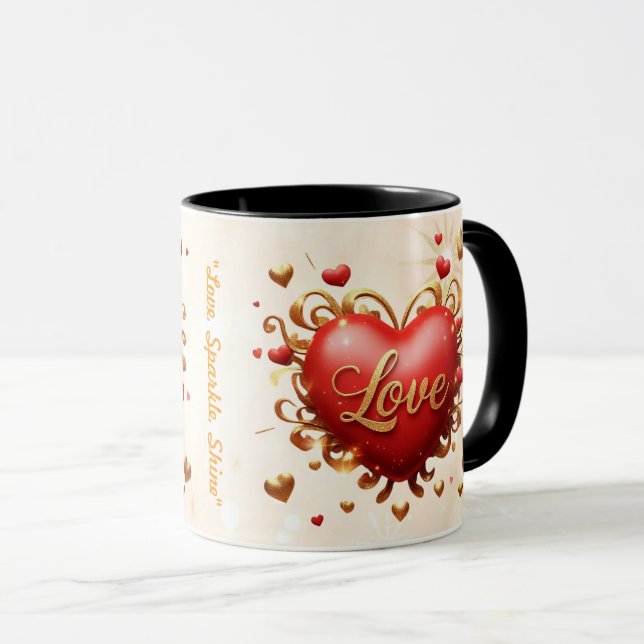 Caneca "Eternal Love Spark" (Frente Esquerda)