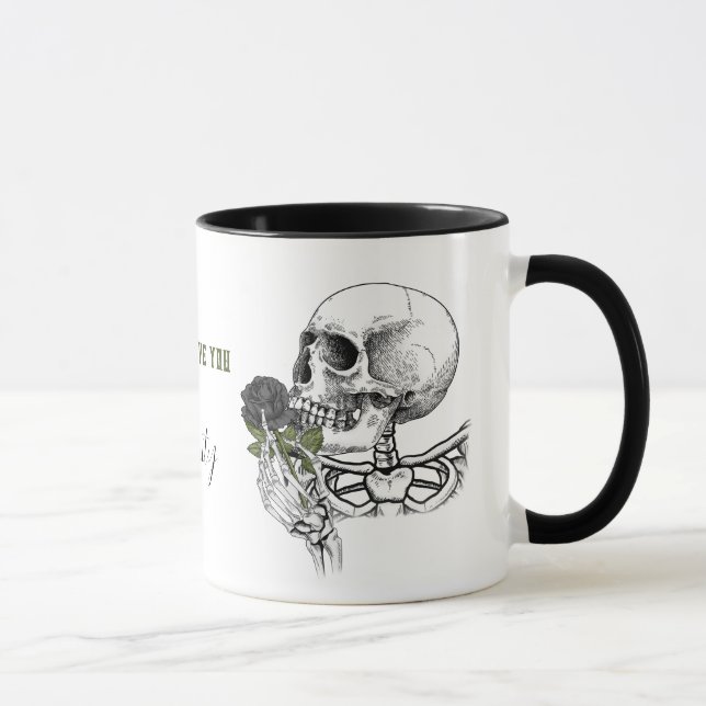 Caneca Eternidade Crânio Café Mug Idea (Direita)
