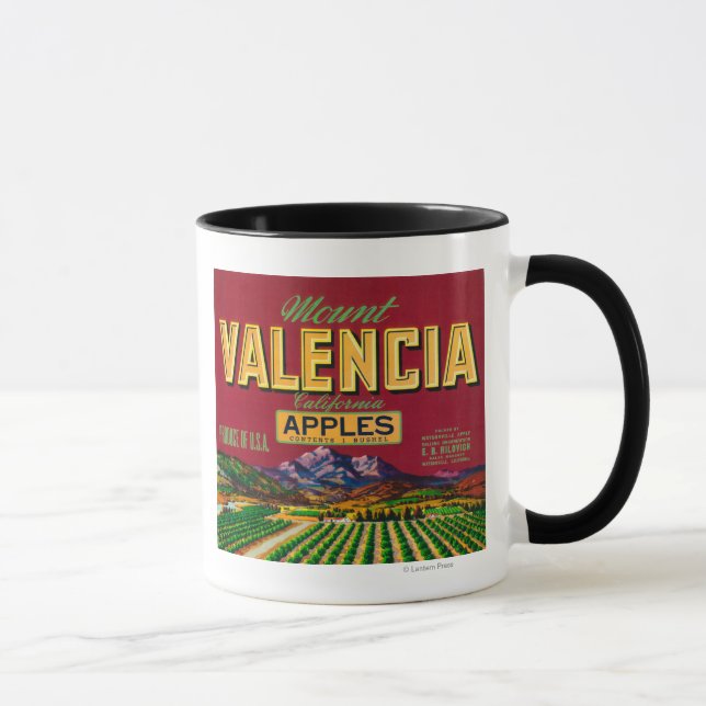 Caneca Etiqueta Apple Monte Valencia - Watsonville, CA (Direita)