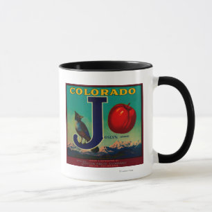 Caneca Etiqueta da caixa de Joslyn Apple