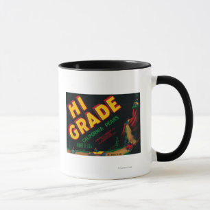 Caneca Etiqueta de primeira qualidade da caixa da pera