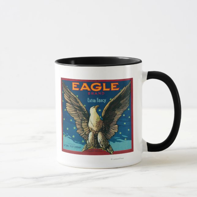 Caneca Etiqueta de Taxa de Maçã de Águia (Direita)
