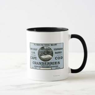 Caneca Etiqueta do arando da marca de Cape Cod Plymouth