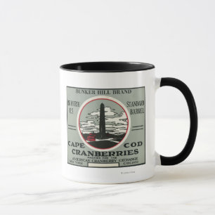 Caneca Etiqueta do arando da marca do monte de depósito