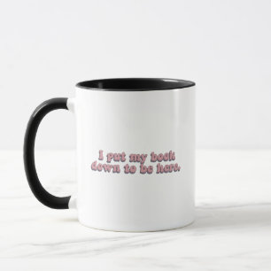 Caneca Eu Abaixei Meu Livro Para Estar Aqui Engraçado Len