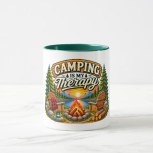 Caneca Eu Acampo como Terapia