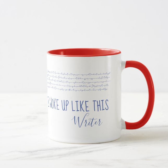 Caneca Eu acordei assim Meme Piada de escritor Slogan (Direita)