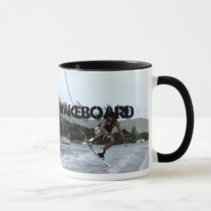 CANECA EU ACORDO A WAKEBOARD