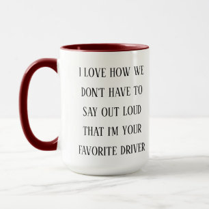 Caneca Eu Adoro Como Eu Sou Seu Motorista Favorito  Diver