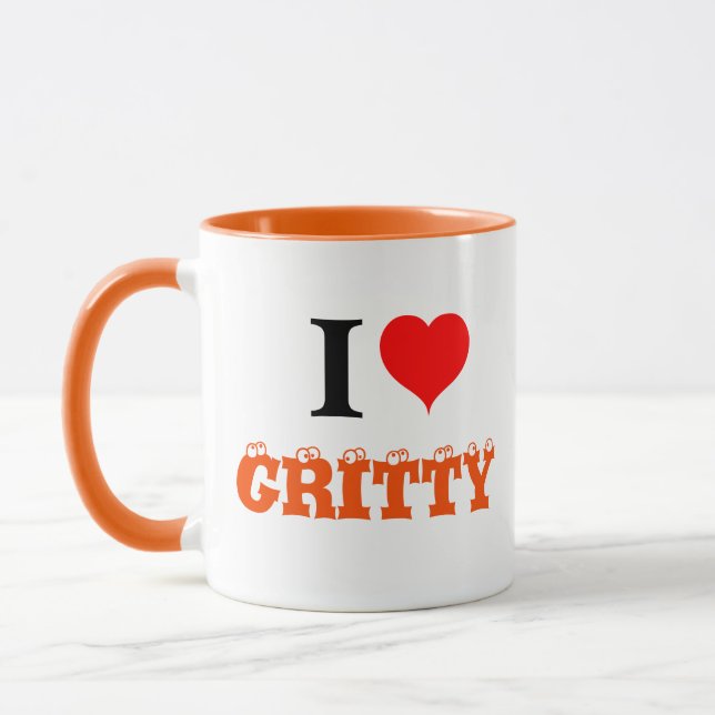 Caneca Eu Adoro Coração Gritty (Esquerda)