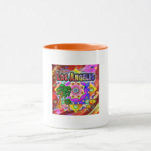 Caneca Eu adoro Los Angeles Tropical Amigos Mug