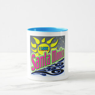 Caneca "Eu adoro Papais noeis Monica: Sunshine Noite" Mug