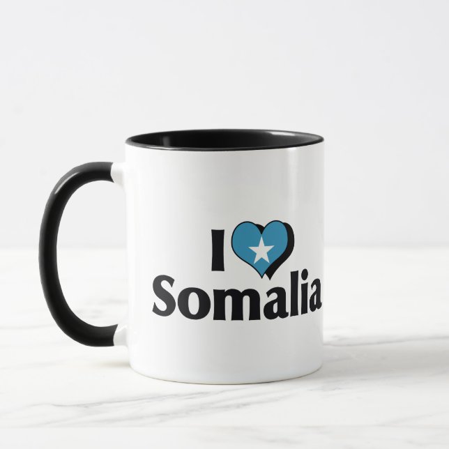 Caneca Eu Amo a Bandeira da Somália (Esquerda)