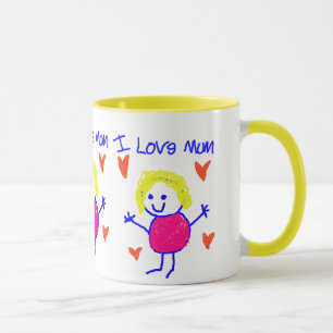 Caneca Eu amo a mãe