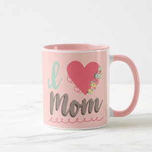 Caneca Eu amo a mãe, chic bonito