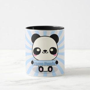 Caneca Eu amo a panda