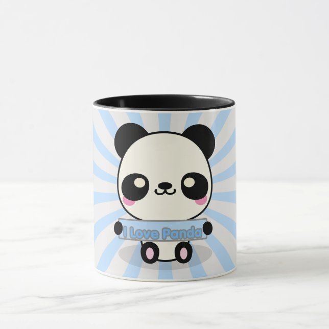 Caneca Eu amo a panda (Centro)