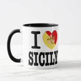 Caneca Eu Amo A Sicília Novelty Mug