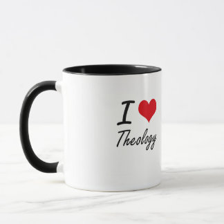 Caneca Eu amo a teologia