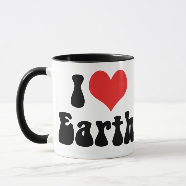 Caneca Eu Amo a Terra (Esquerda)