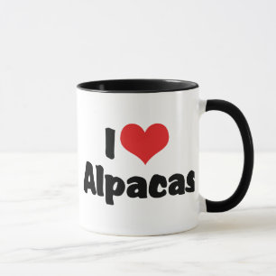 Caneca Eu amo alpacas do coração