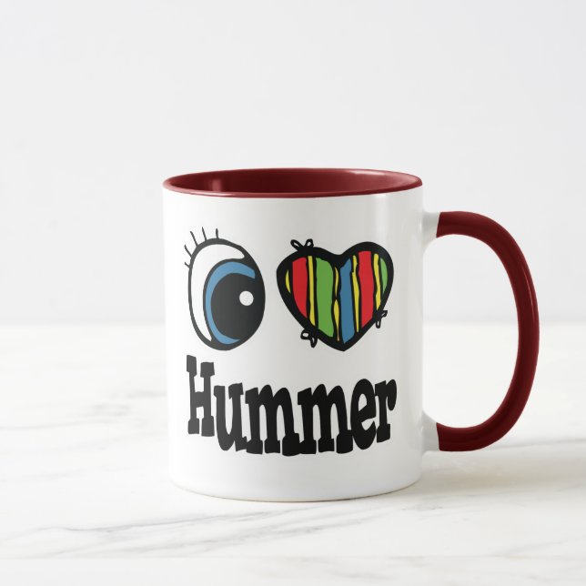 Caneca Eu Amo (Amo) Hummer (Direita)
