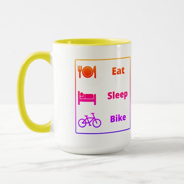 Caneca Eu amo andar de bicicleta (Esquerda)