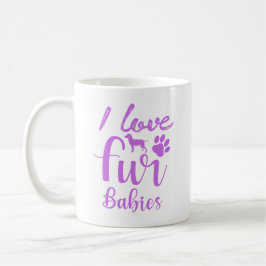 Caneca Eu Amo Bebês Peludos – Xícara de Café para