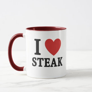Caneca Eu Amo Bife – Camisa Divertida para Amantes de Car