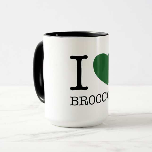 CANECA EU AMO BROCCOLI (Frente Esquerda)