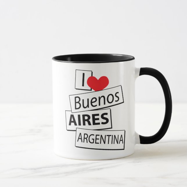 Caneca Eu amo Buenos Aires (Direita)