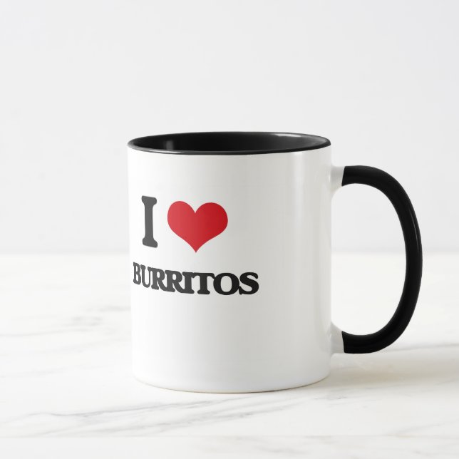 Caneca Eu amo Burritos (Direita)