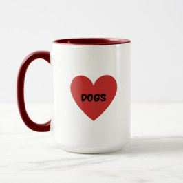 Caneca Eu Amo Cachorros