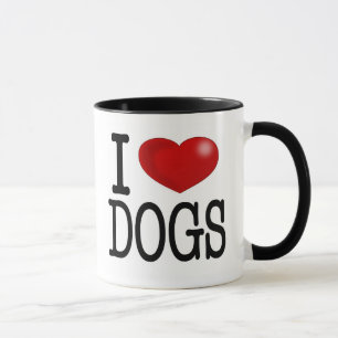 Caneca eu amo cães