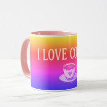 Eu Amo Café Colorido 