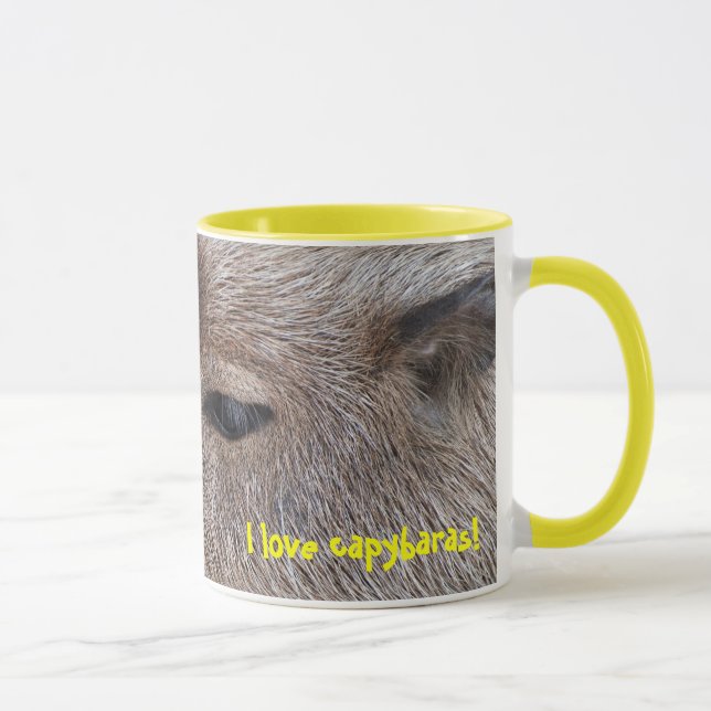 Caneca Eu amo capivaras (Direita)