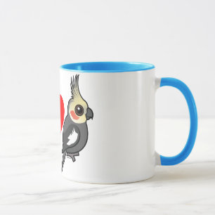 Caneca Eu amo Cockatiels
