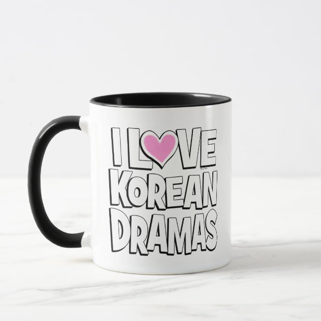 Caneca Eu Amo Dramas Coreanos (Esquerda)