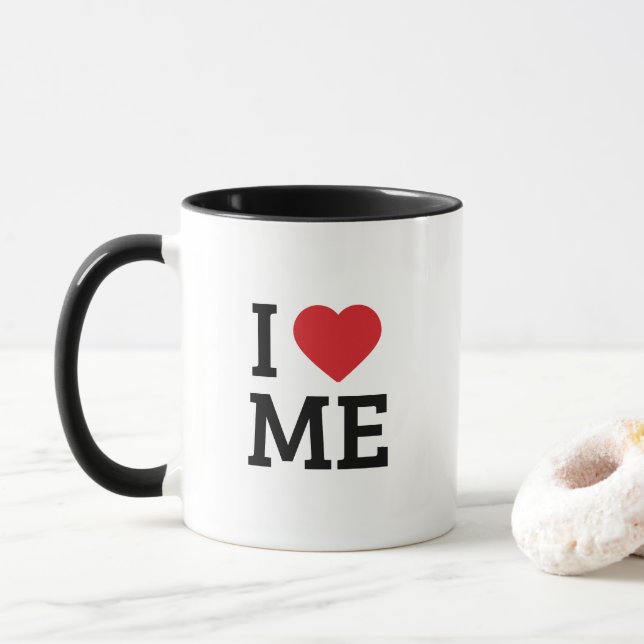 Caneca Eu Amo Eu | Presente de Amor Próprio | Esté (Com Donut)