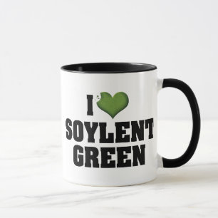 Caneca Eu Amo Heart Soylent Verde