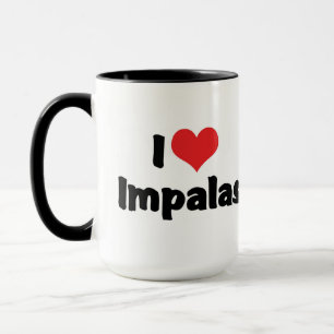 Caneca Eu Amo Impalas Coração