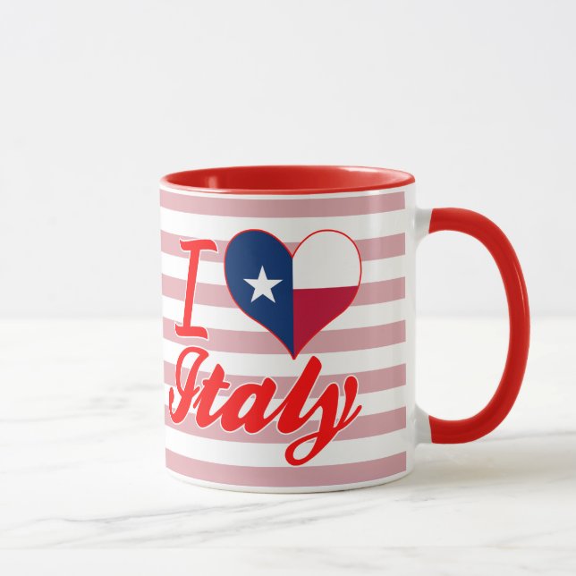 Caneca Eu amo Italia, Texas (Direita)