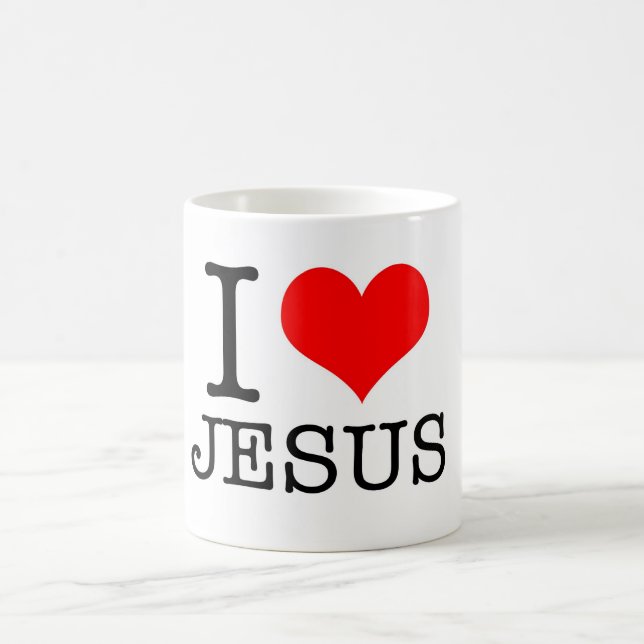 caneca EU AMO JESUS (Centro)