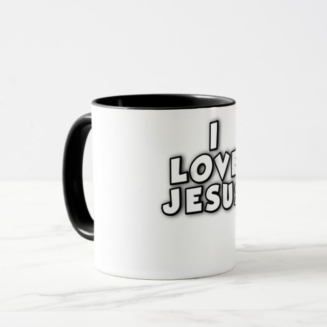 Caneca Eu Amo Jesus (Frente Esquerda)