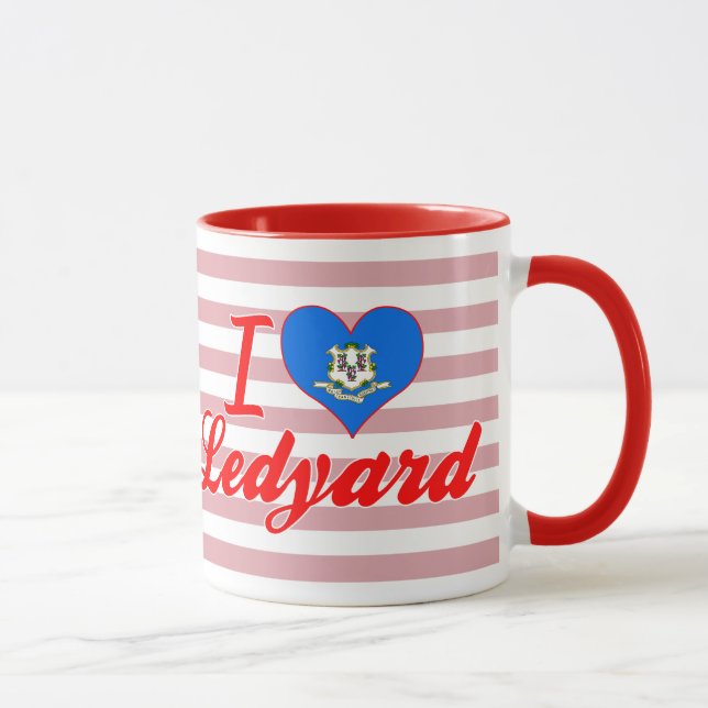 Caneca Eu amo Ledyard, Connecticut (Direita)