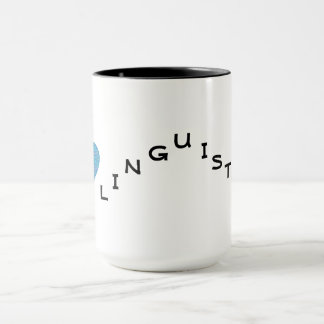 Caneca Eu Amo Linguística