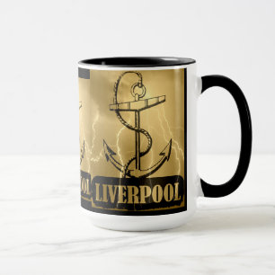 Caneca Eu amo Liverpool - Vintage Mug
