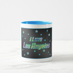 Caneca Eu Amo Los Angeles Sorria Estrelas de Taça Mug
