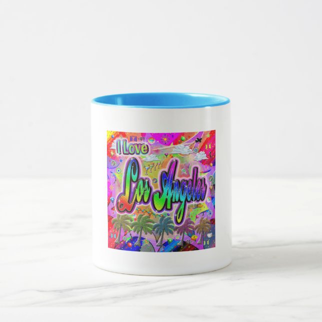 Caneca Eu amo Los Angeles Vista Express Mug (Centro)