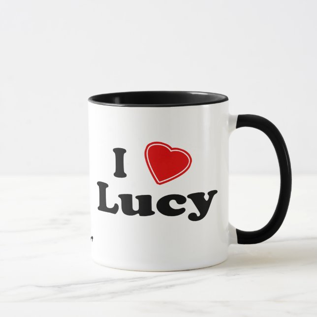 Caneca Eu amo Lucy (Direita)